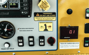 Wiese Rail Services Trackmobile Train Air Charge Indicator